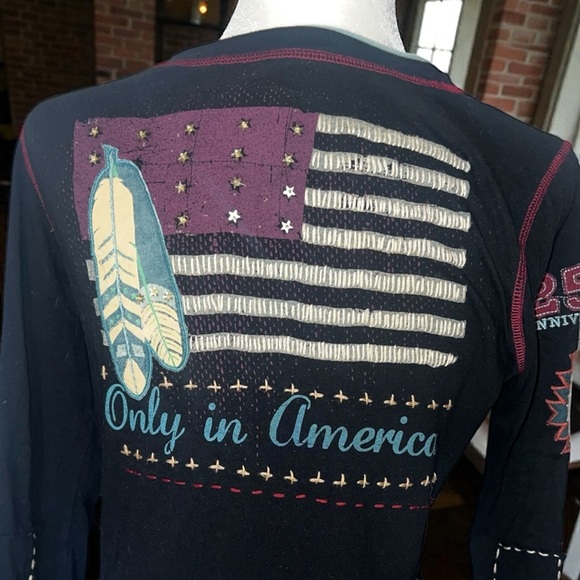 Double D Black Long Sleeve Graphic Top - Picture 14 of 14